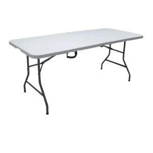 Rectangular 6' (180cm) Folding Table - White