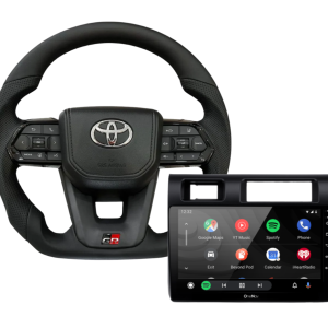 AutoTech Toyota GR300 Sport Steering Wheel + OneNav Evo 9inch for Land Cruiser Pick Up A11 (2012+)